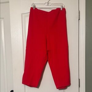 Joan Rivers Vibrant Red Crop Pants Size 3X